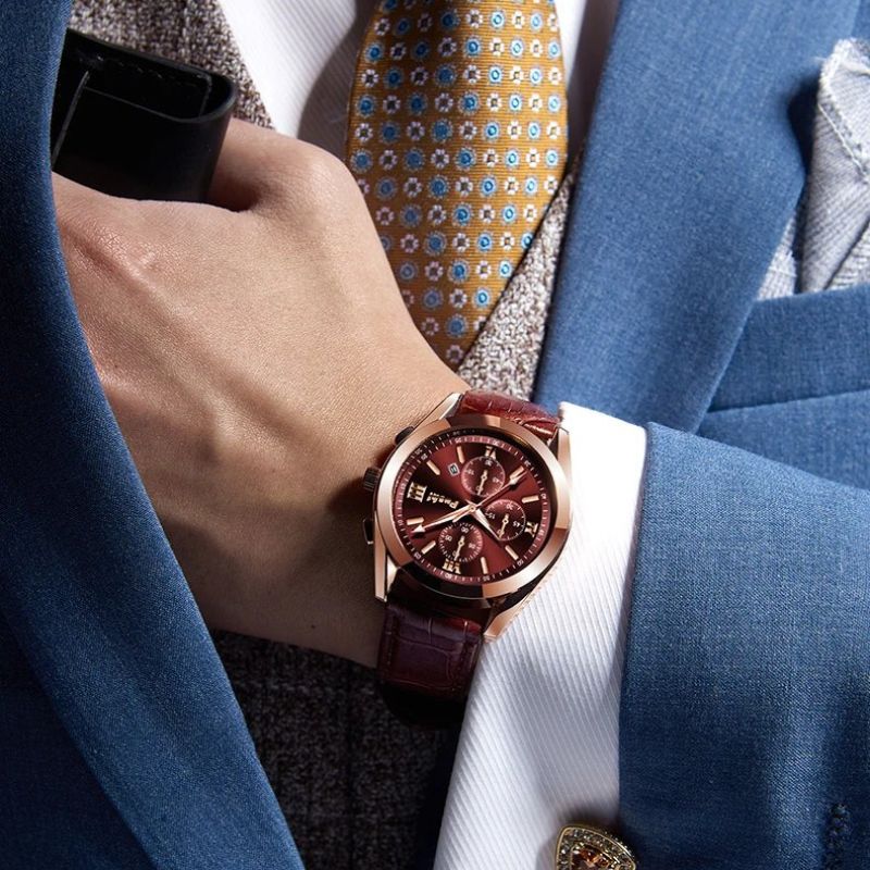 Zakelijk quartz herenhorloge