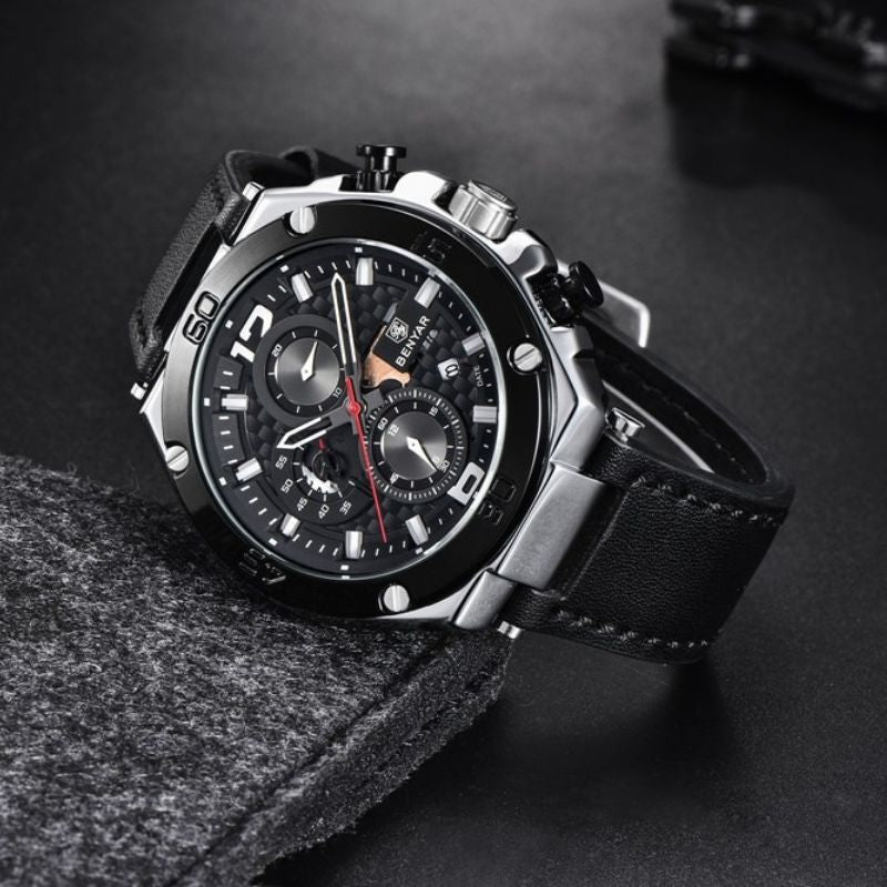 Quartz multifunctioneel sportchronograafhorloge