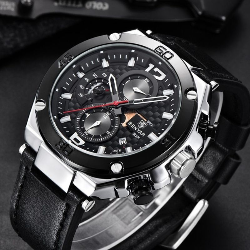 Quartz multifunctioneel sportchronograafhorloge