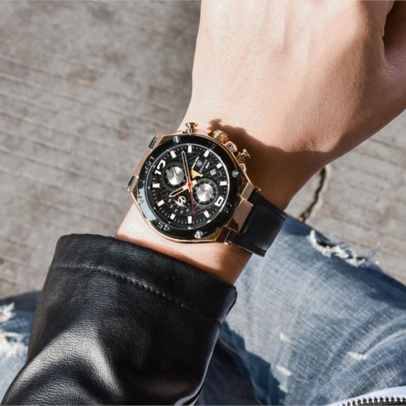 Quartz multifunctioneel sportchronograafhorloge