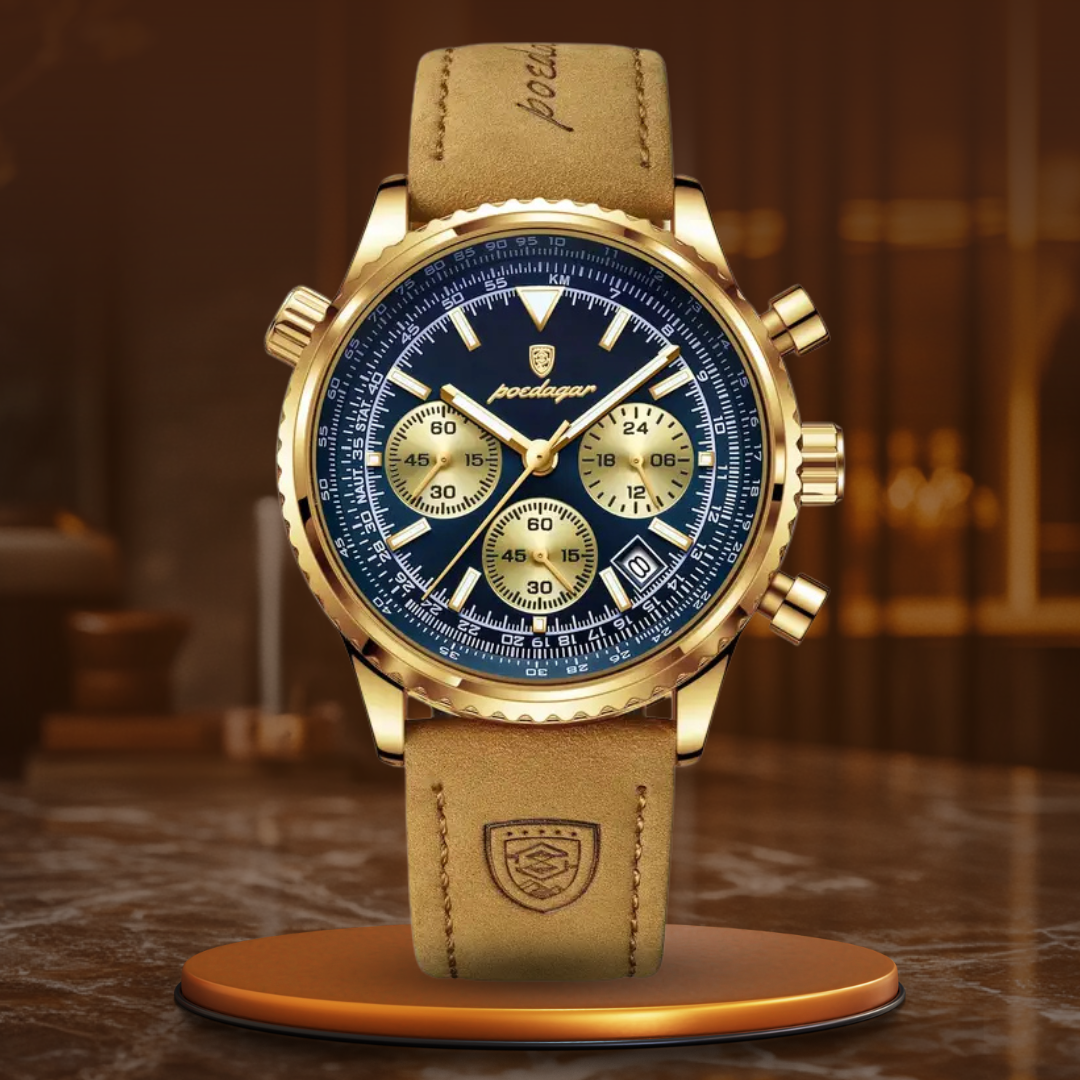 Luxe chronograaf horloge