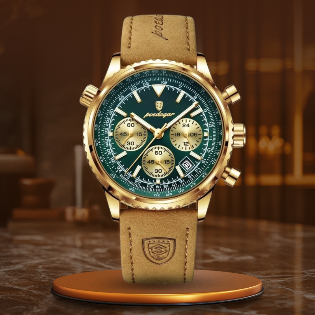Luxe chronograaf horloge