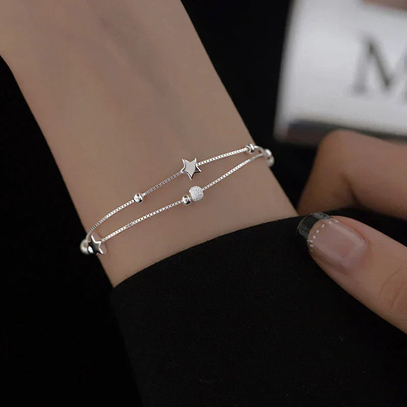 Zilveren armband met sterren