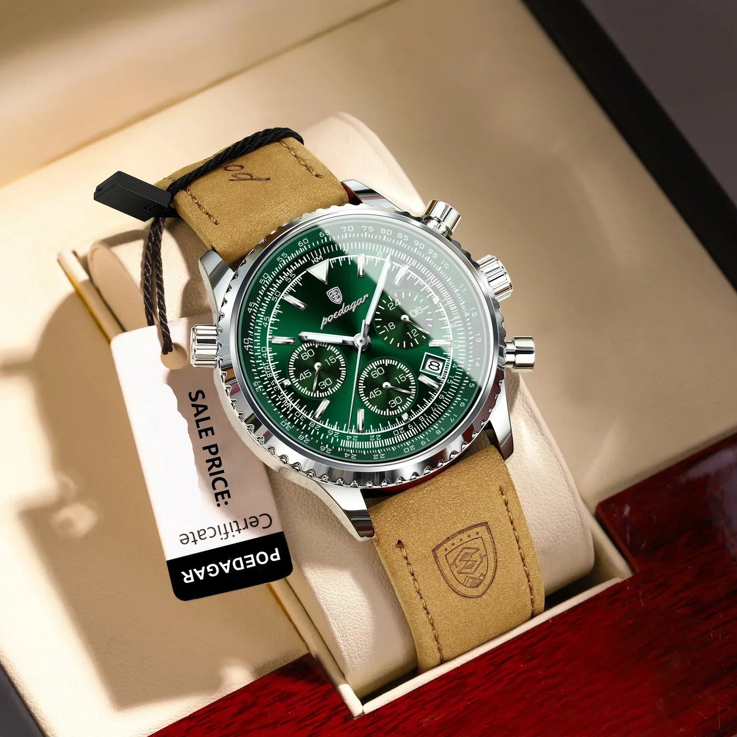 Luxe chronograaf horloge