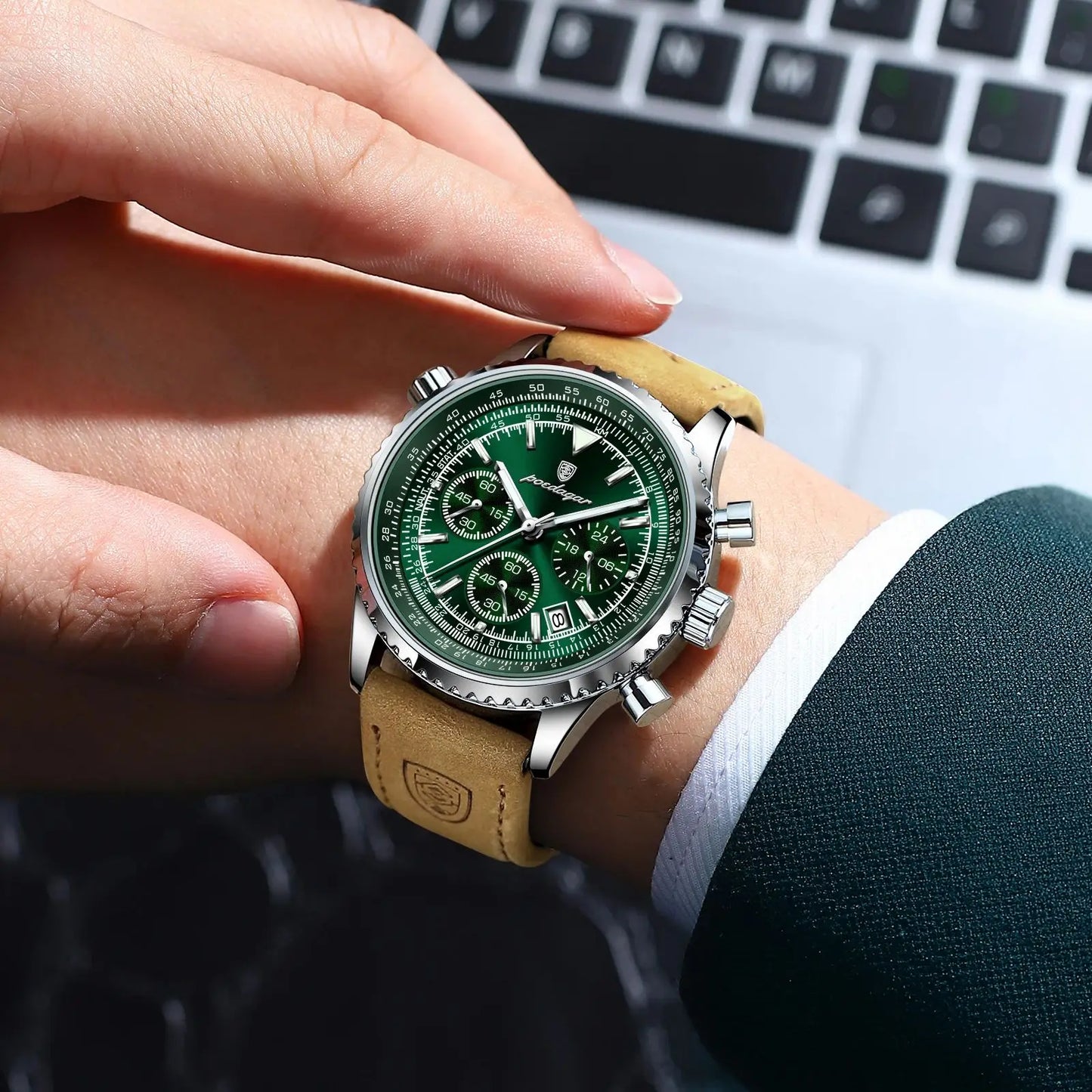 Luxe chronograaf horloge