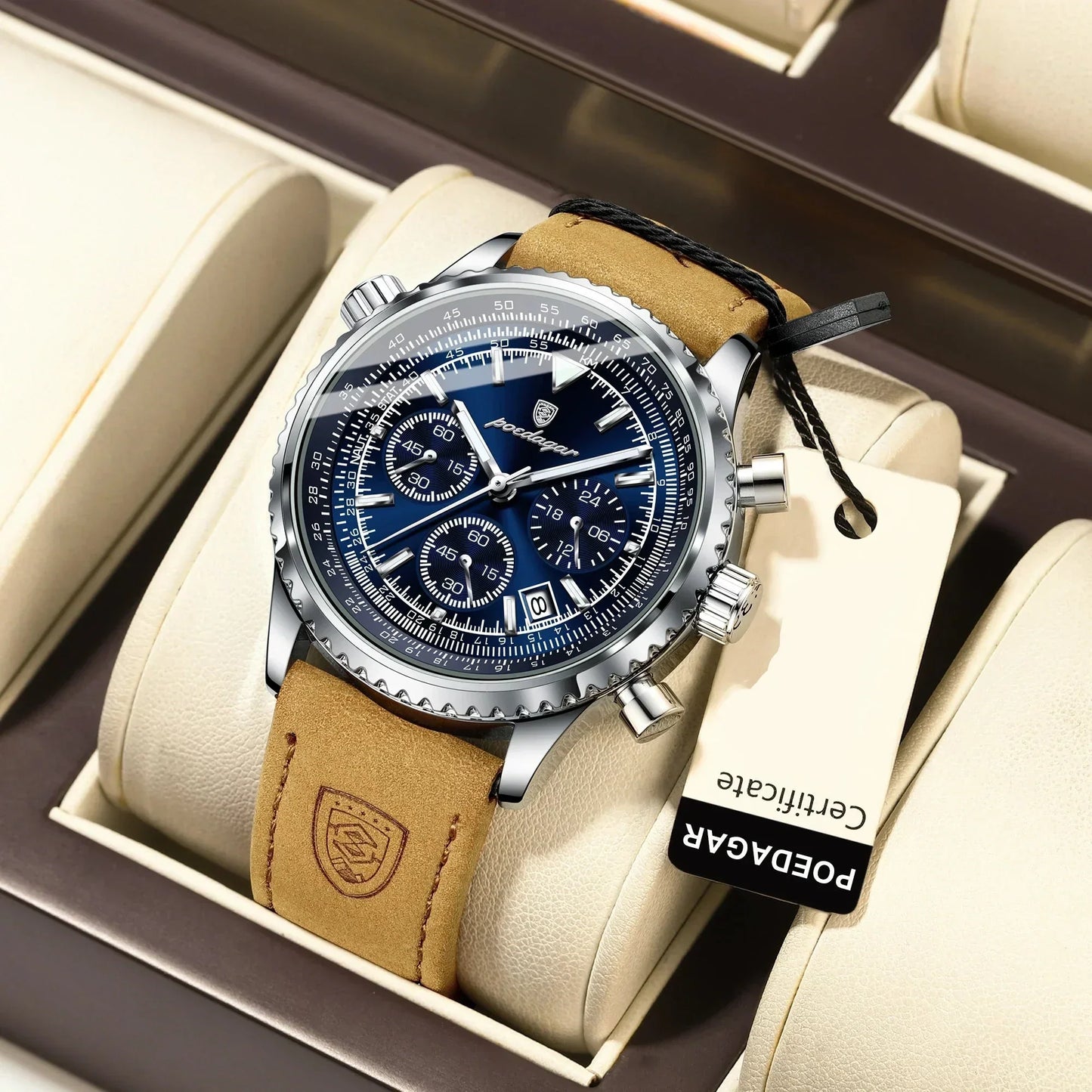 Luxe chronograaf horloge