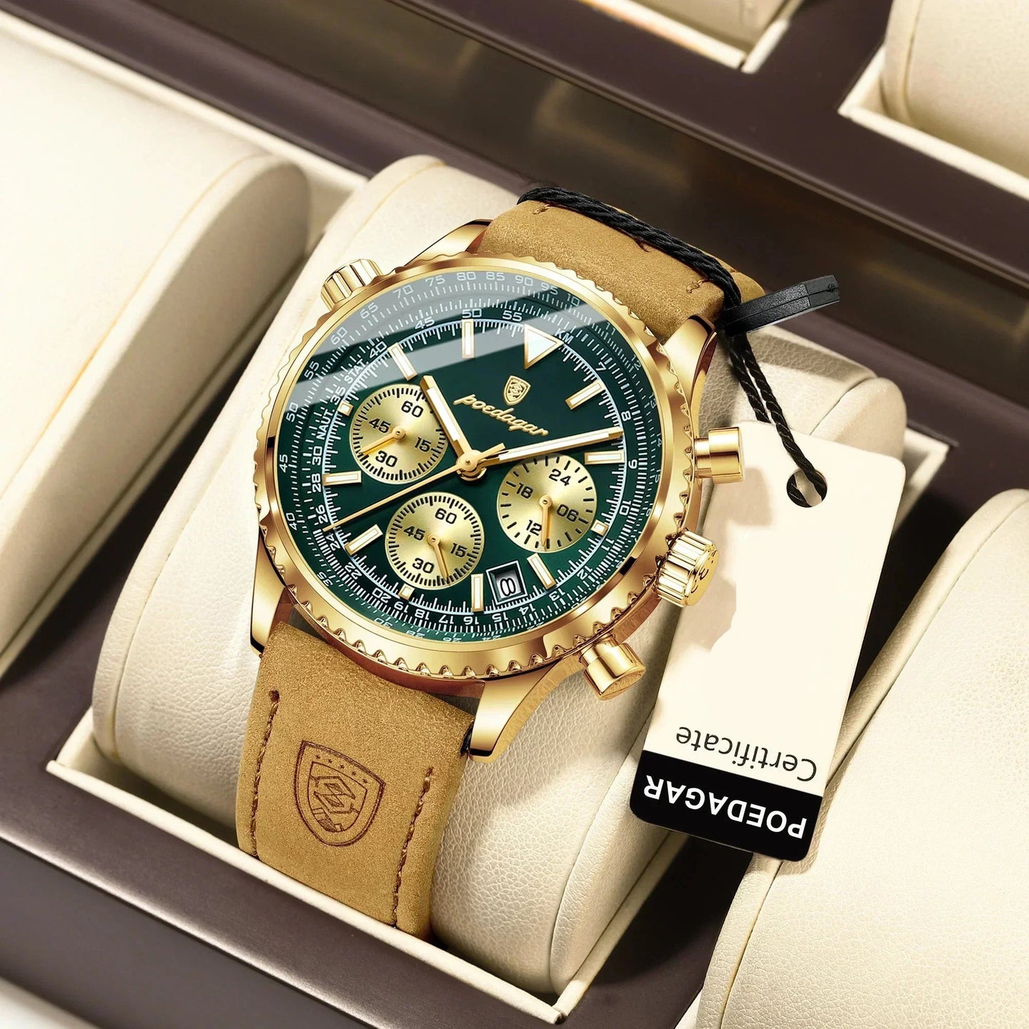 Luxe chronograaf horloge