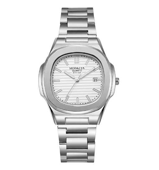 Sportchronograafhorloge van roestvrij staal