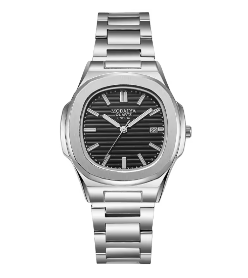 Sportchronograafhorloge van roestvrij staal