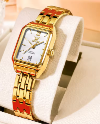 Gouden horloge voor dames