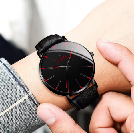 Zwart horloge voor heren
