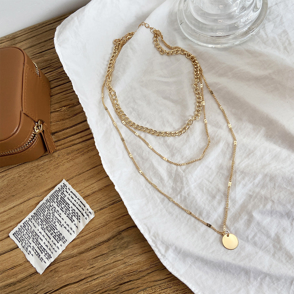 Goud en zilver vergulde ketting