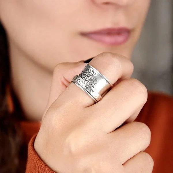 Levensboom spinner meditatie ring