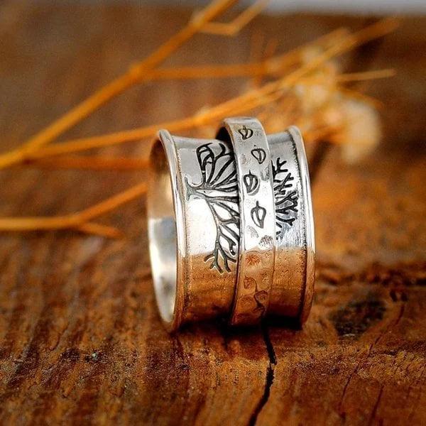 Levensboom spinner meditatie ring