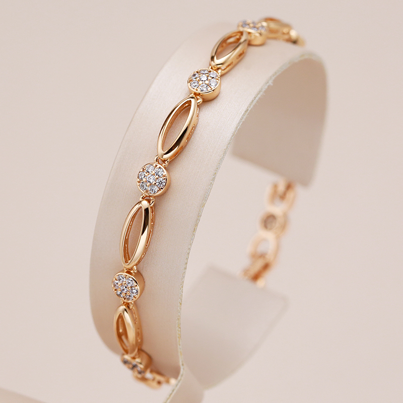 Elegante vergulde zirkonia armband