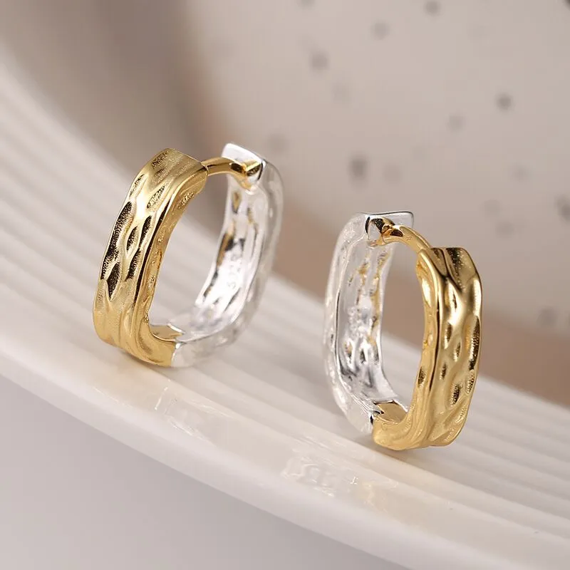 Elegante oorbellen in goud en zilver
