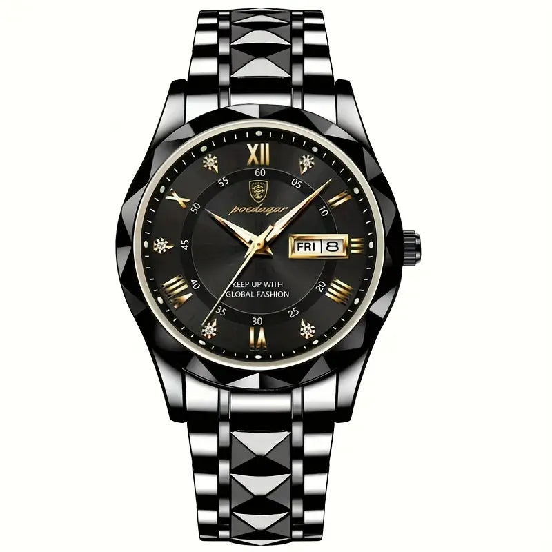Herenhorloge van roestvrij staal