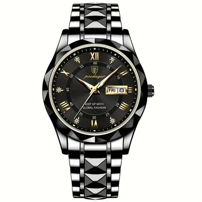 Herenhorloge van roestvrij staal