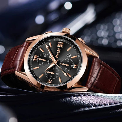 Zakelijk quartz herenhorloge