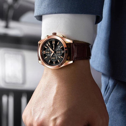 Zakelijk quartz herenhorloge