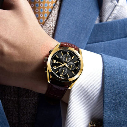 Zakelijk quartz herenhorloge