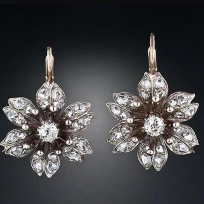Elegante kristallen mandala oorbellen