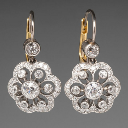 Elegante kristallen mandala oorbellen