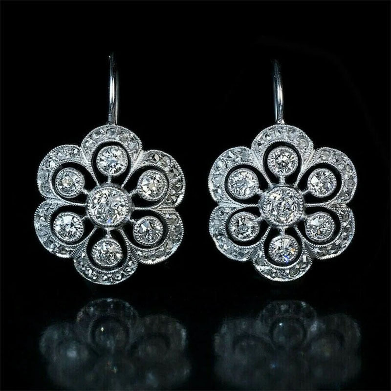 Elegante kristallen mandala oorbellen