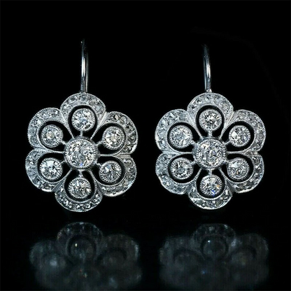 Elegante kristallen mandala oorbellen