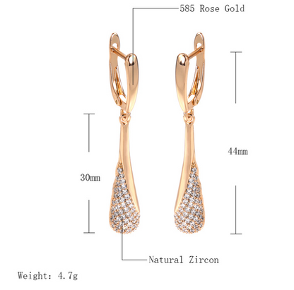 Elegante gouden waterdruppeloorbellen