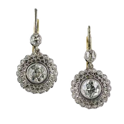 Elegante kristallen mandala oorbellen