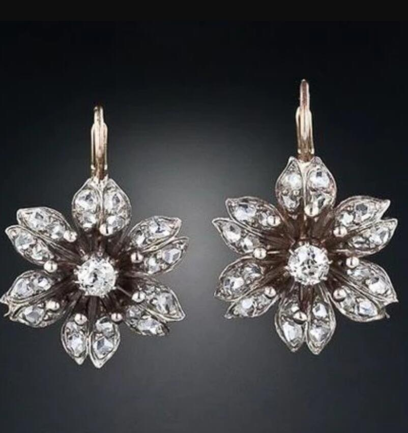 Elegante kristallen mandala oorbellen