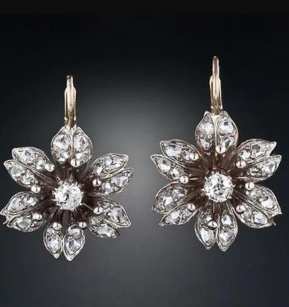 Elegante kristallen mandala oorbellen