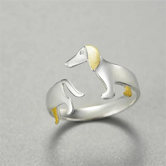 925 sterling zilveren teckelring