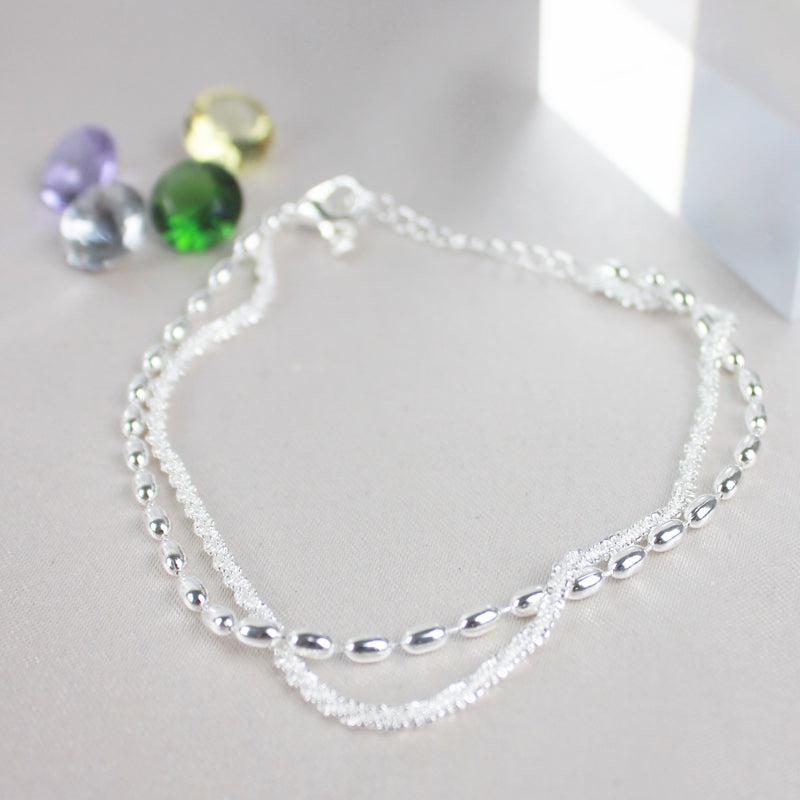 Zilveren zirkonia armband