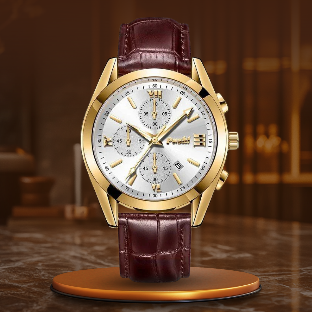 Zakelijk quartz herenhorloge