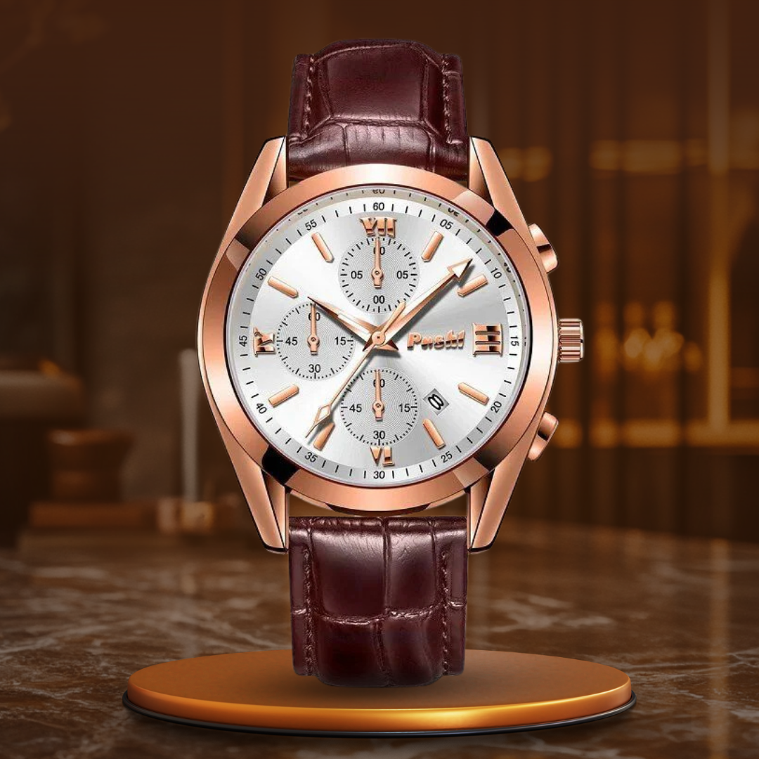 Zakelijk quartz herenhorloge