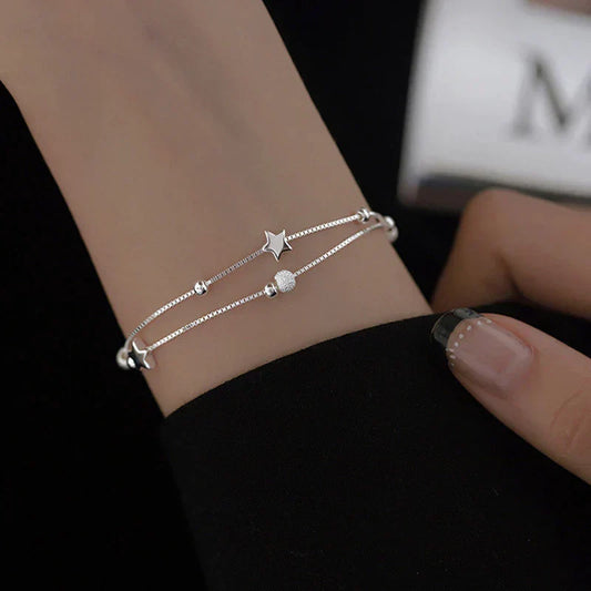 Zilveren armband met sterren