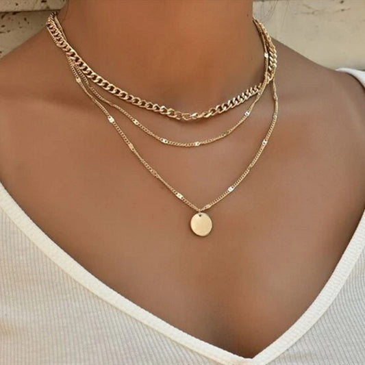Goud en zilver vergulde ketting