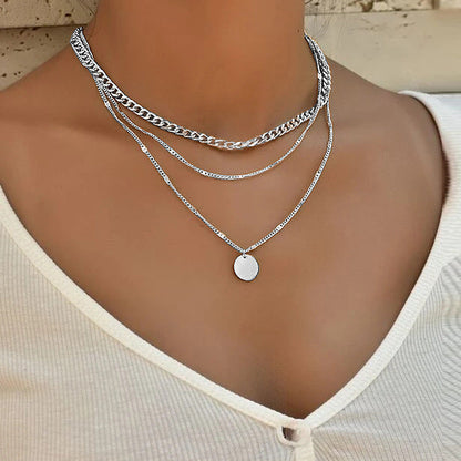 Goud en zilver vergulde ketting