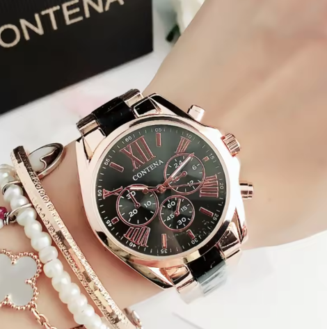 Roségoud luxe horloge voor dames