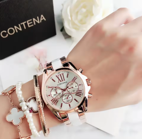 Roségoud luxe horloge voor dames