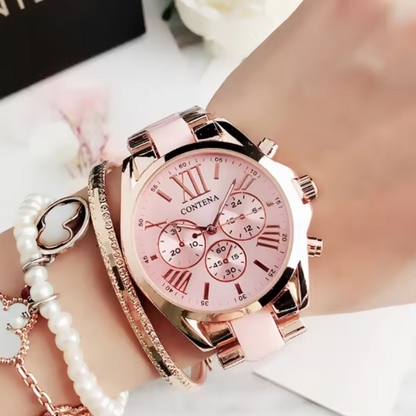 Roségoud luxe horloge voor dames