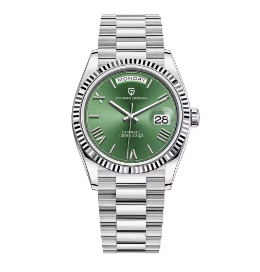 Design roségoud mechanisch herenhorloge