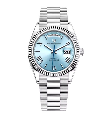 Design roségoud mechanisch herenhorloge