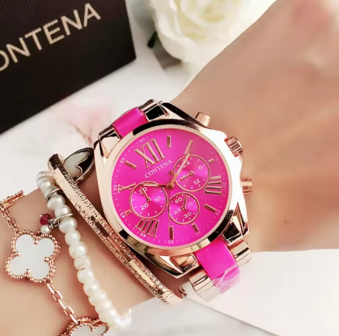 Roségoud luxe horloge voor dames