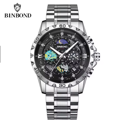 Sterrenhemel van gogh heren quartzhorloge