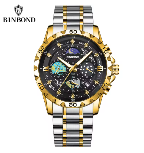 Sterrenhemel van gogh heren quartzhorloge