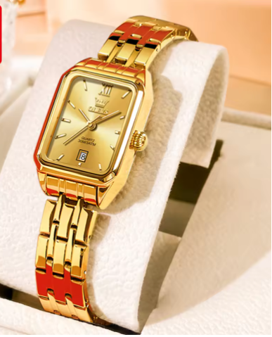 Gouden horloge voor dames