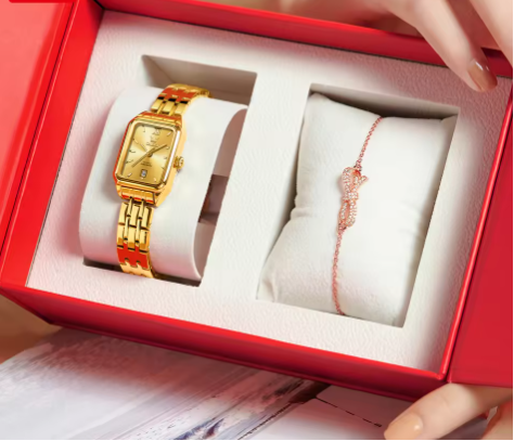Gouden horloge voor dames